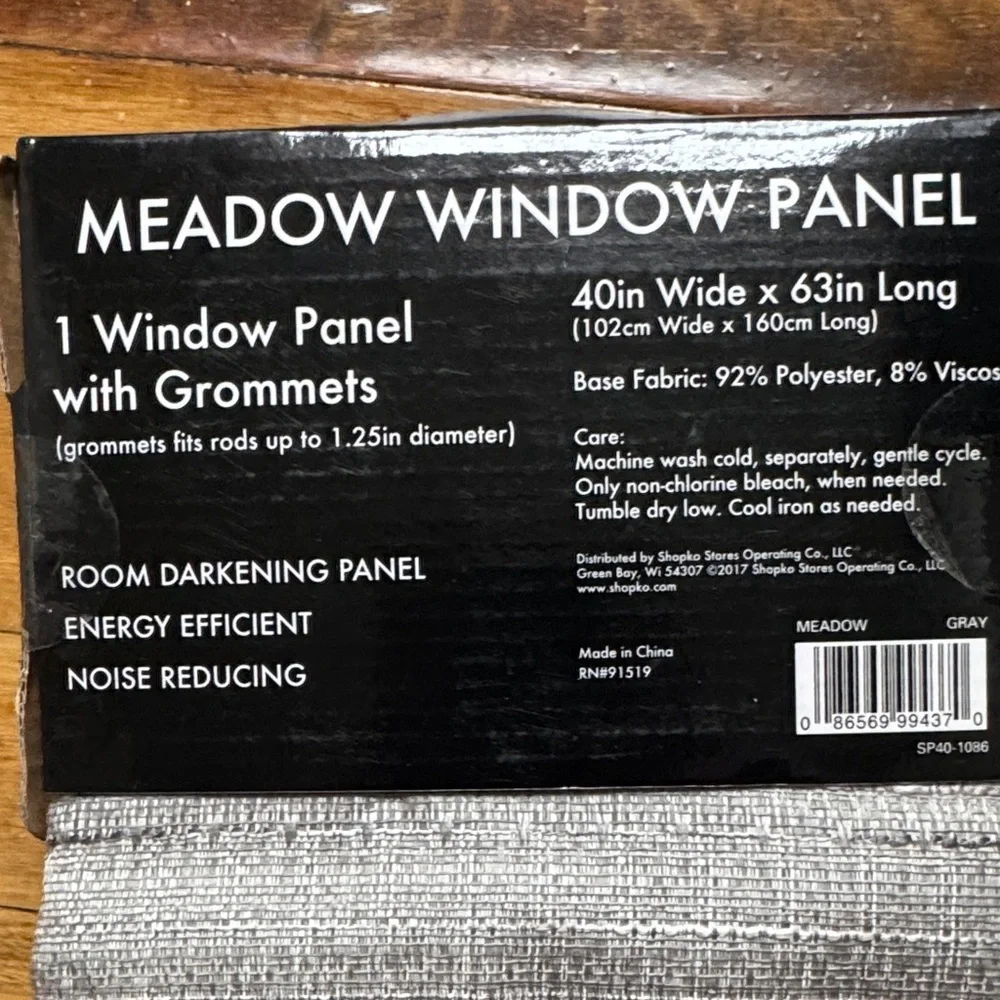 New Thermal Lined Window Panel with Grommets